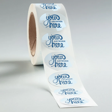 Load image into Gallery viewer, Clear Oval BOPP Roll Labels