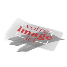 Load image into Gallery viewer, Autocollants rectangulaires transparents à coins arrondis