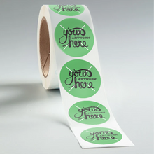 Load image into Gallery viewer, Circle BOPP Roll Labels