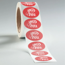 Load image into Gallery viewer, Oval BOPP Roll Labels
