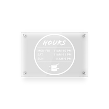 Load image into Gallery viewer, Hours Window Decal