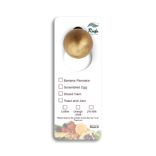 Load image into Gallery viewer, Menu Door Knob Hangers
