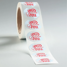 Load image into Gallery viewer, Clear Oval Waterproof Roll Labels
